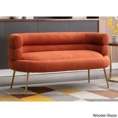 Arm Curved Loveseat Sofa