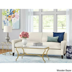 Naidan Glass Top Coffee And Center Table