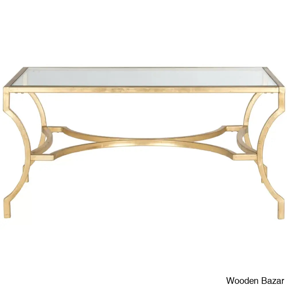 Naidan Glass Top Coffee And Center Table