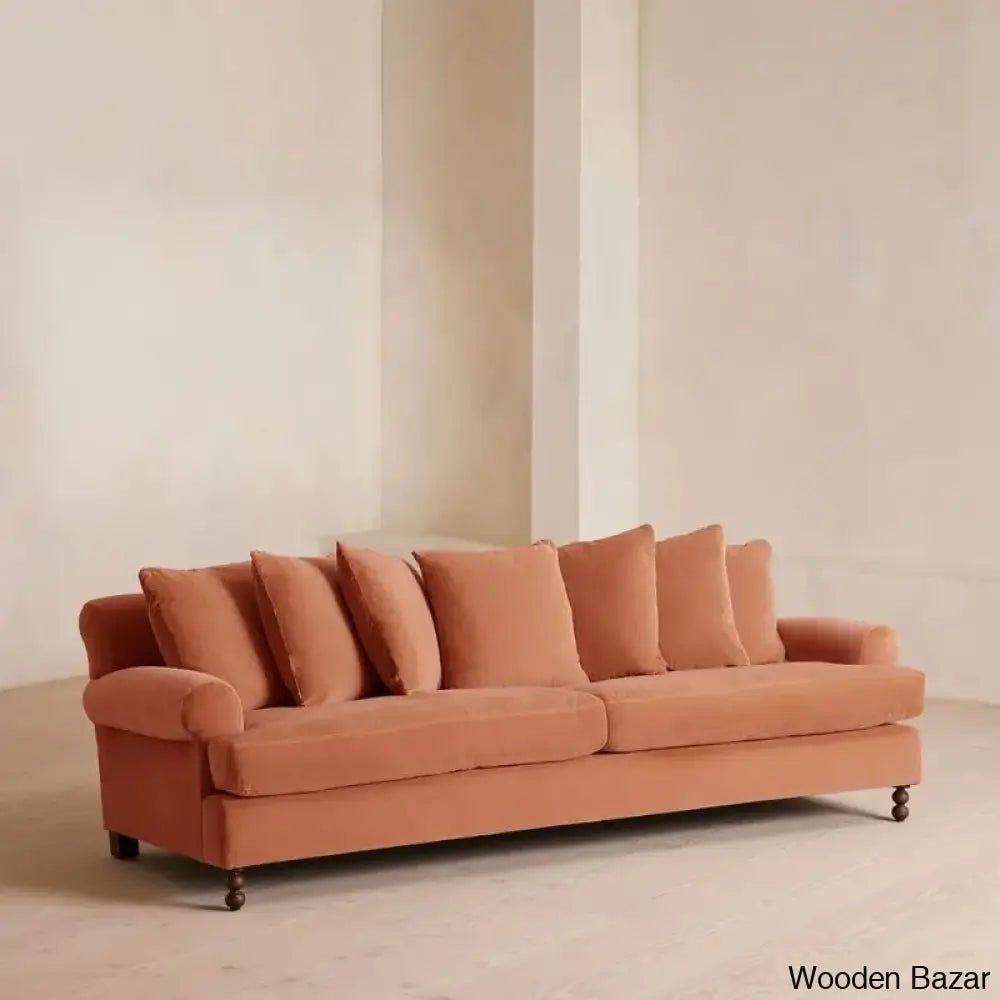 Nainey Stylish Four-Seater Sofa With Modern Elegance With Spacious Comfort