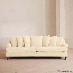 Nainey Stylish Four-Seater Sofa With Modern Elegance With Spacious Comfort Porcelain