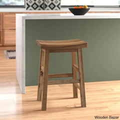 Nastyaz Swivel Industrial Rustic Solid Wood Metal Counter And Bar Stool