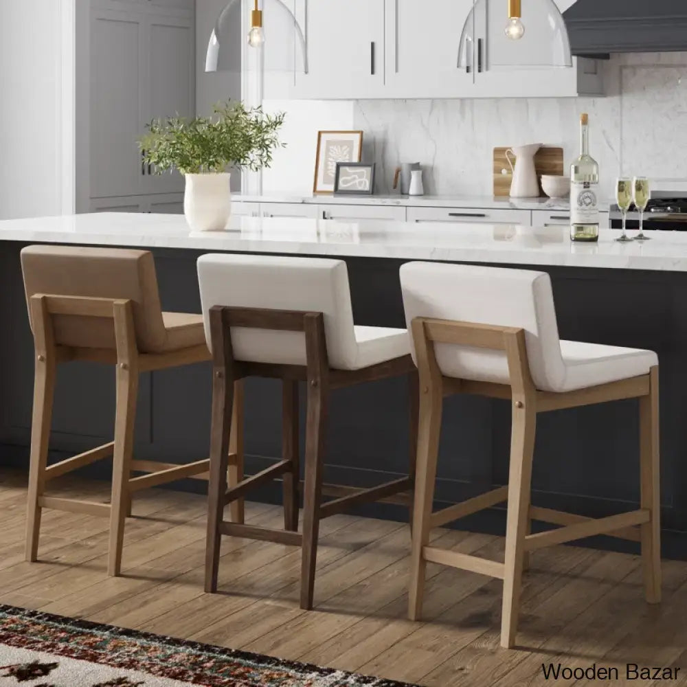 Natah Upholstered Counter And Bar Stool Set