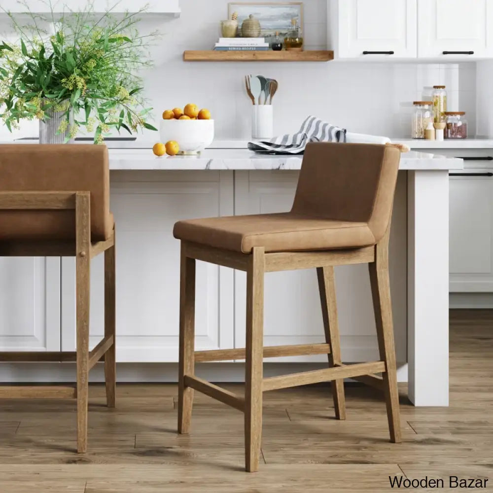 Natah Upholstered Counter And Bar Stool Set