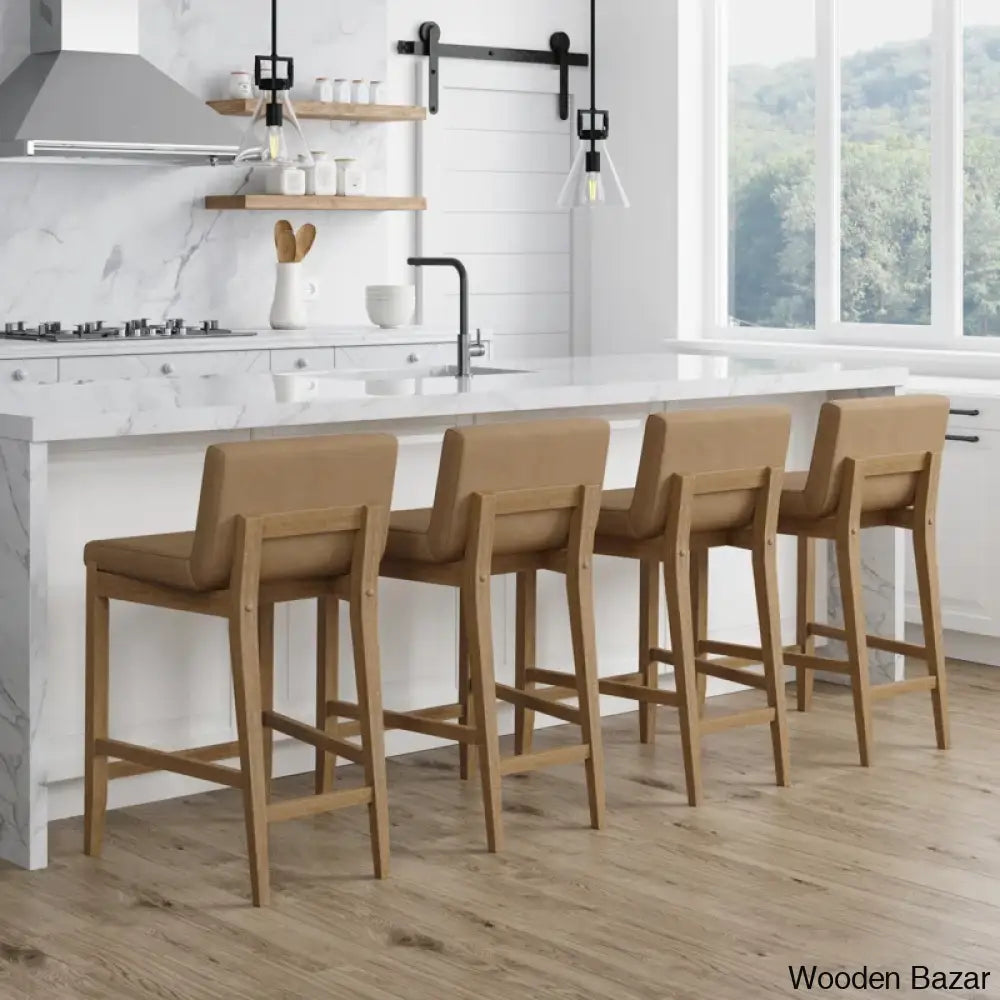 Natah Upholstered Counter And Bar Stool Set