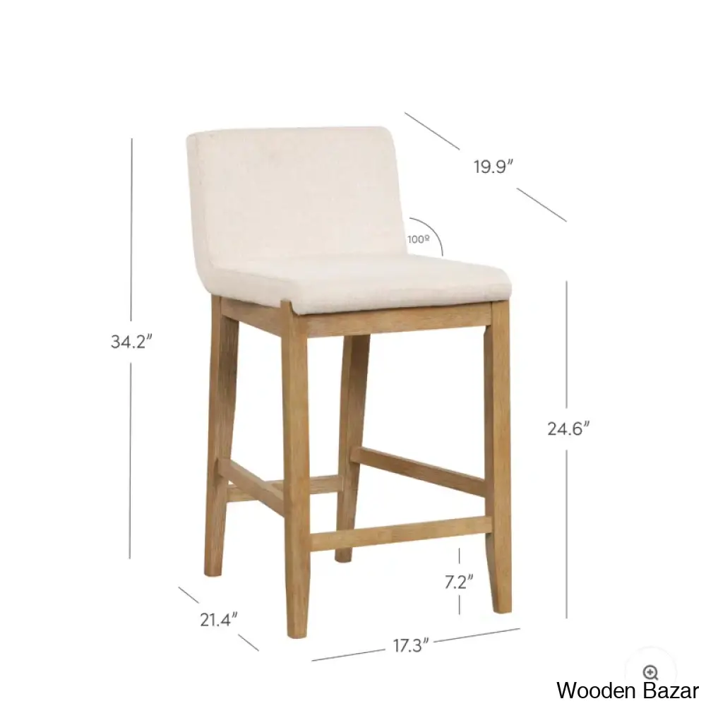 Natah Upholstered Counter And Bar Stool Set