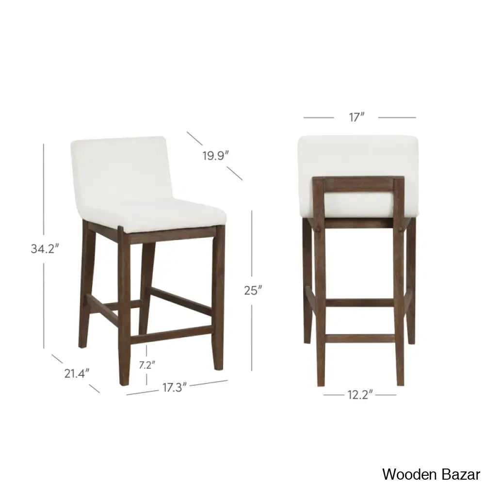 Natah Upholstered Counter And Bar Stool Set