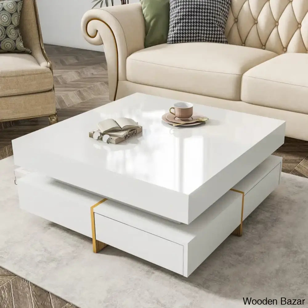 Natakan Coffee And Center Table White