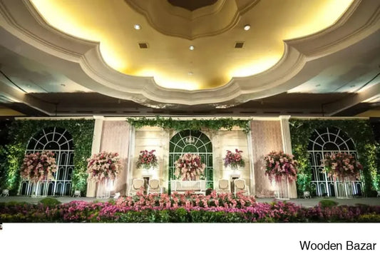 Neero Modern Art Fiberglass Wedding Setup - Wooden Bazar