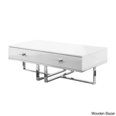 Nicolen Miller Plumeria Coffee And Center Table For Living Room Office