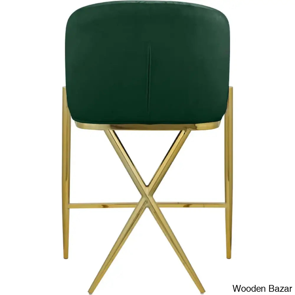 Nikoz Upholstered 26.5’’ Counter And Bar Stool With Metal Frame