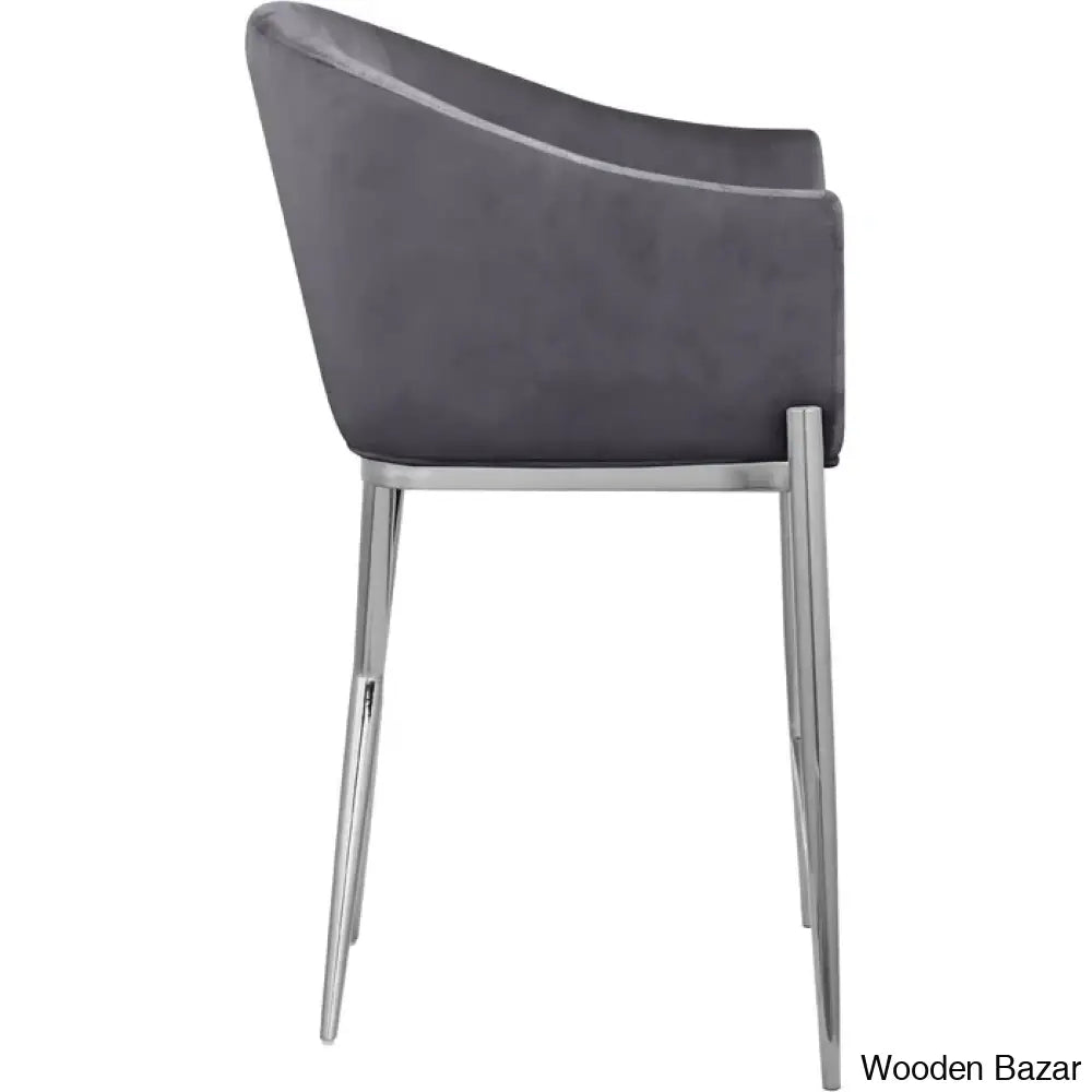 Nikoz Upholstered 26.5’’ Counter And Bar Stool With Metal Frame