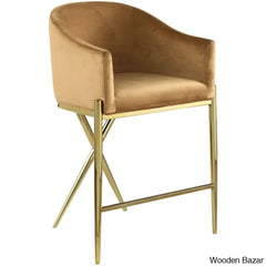 Nikoz Upholstered 26.5’’ Counter And Bar Stool With Metal Frame