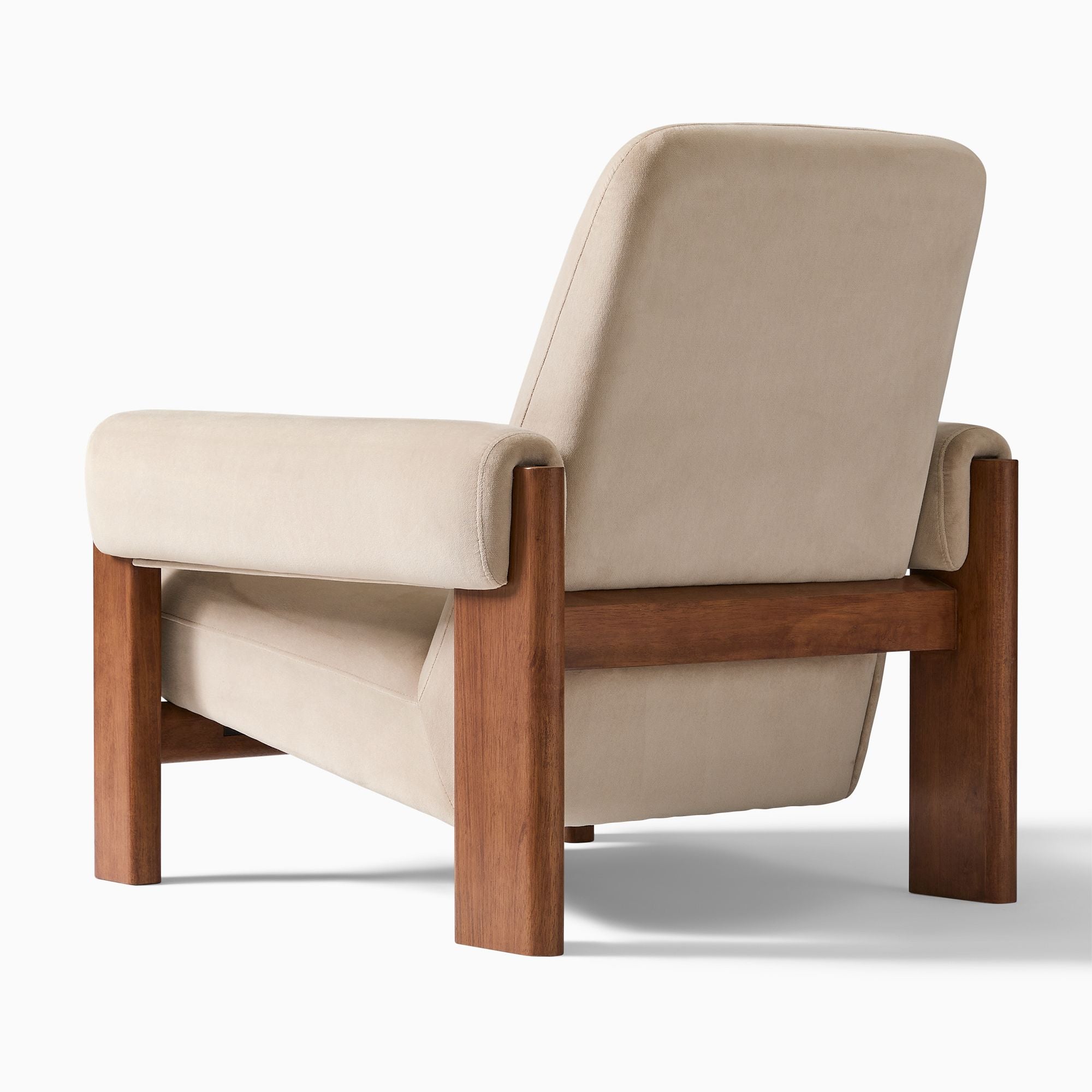 Qazz Upholstered Chair - Wooden bazar