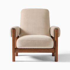 Qazz Upholstered Chair - Wooden bazar