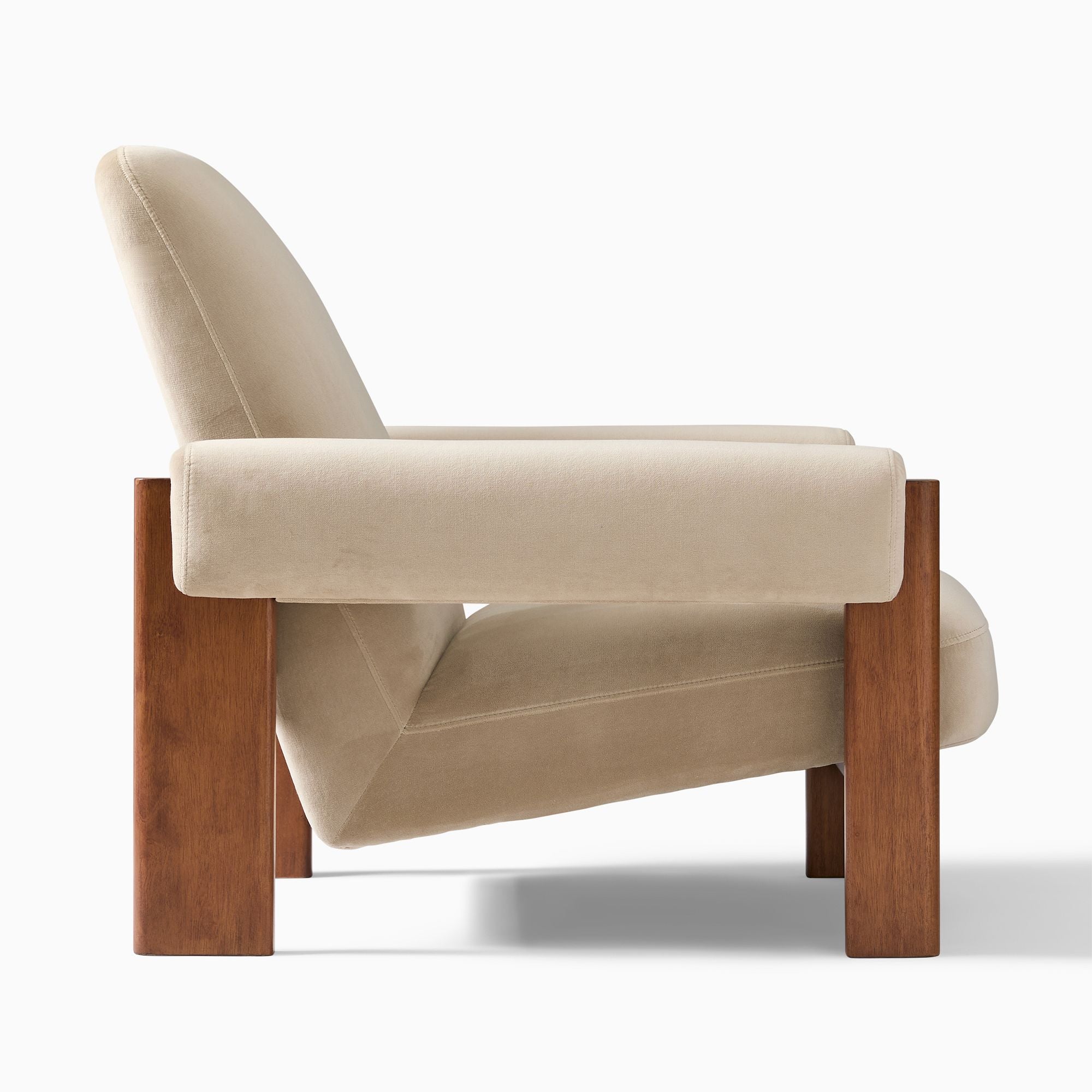 Qazz Upholstered Chair - Wooden bazar