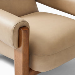 Karnial Leather Chair - Wooden Bazar