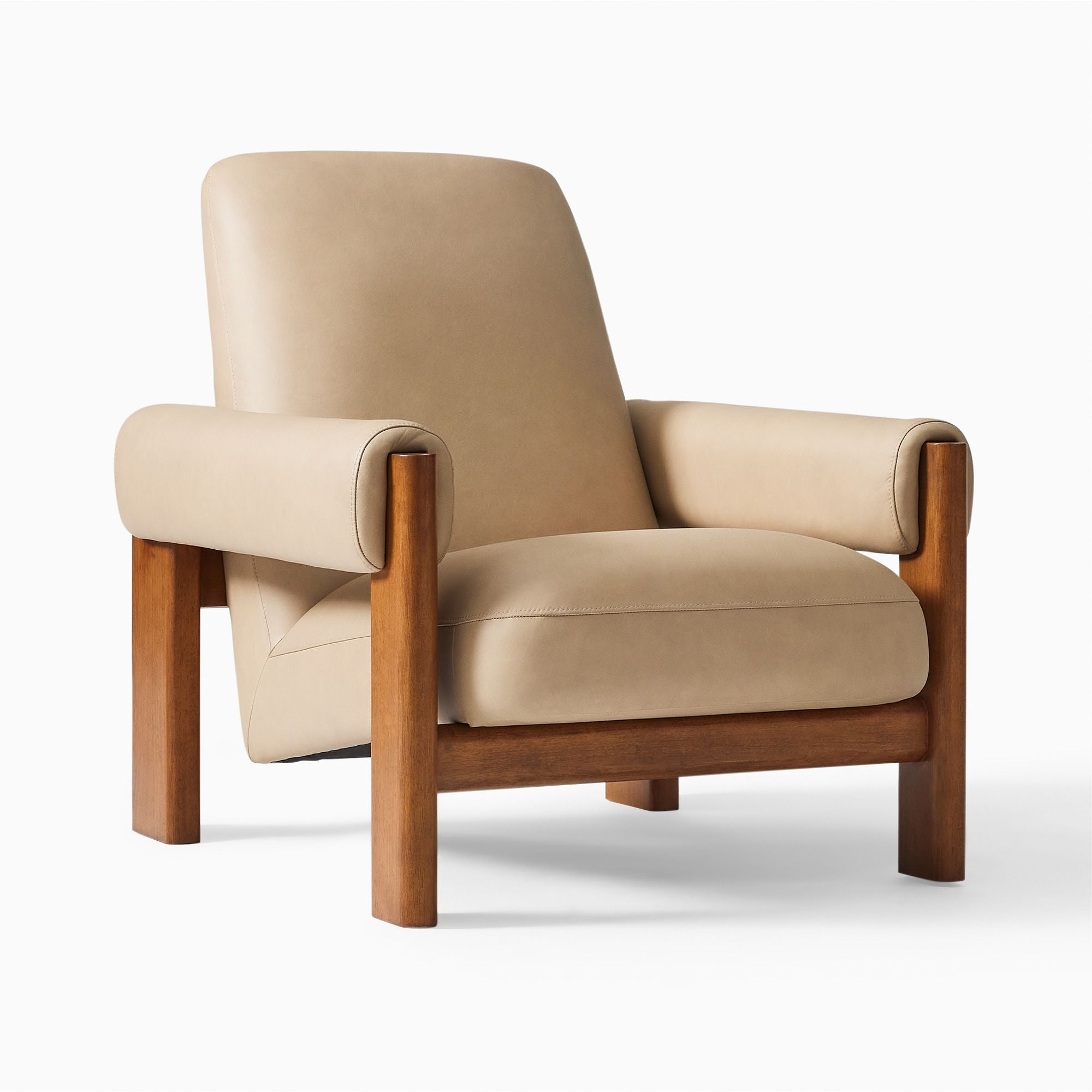 Karnial Leather Chair - Wooden Bazar