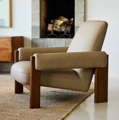 Karnial Leather Chair - Wooden Bazar