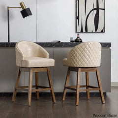 Nivellesx Swivel Upholstered 28.35’’ Counter Stool (Set Of 2)