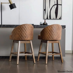 Nivellesx Swivel Upholstered 28.35’’ Counter Stool (Set Of 2)