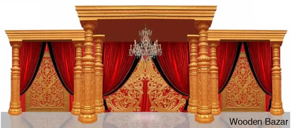 Noreen Glamorous Fiberglass Stage Backdrops - Wooden Bazar