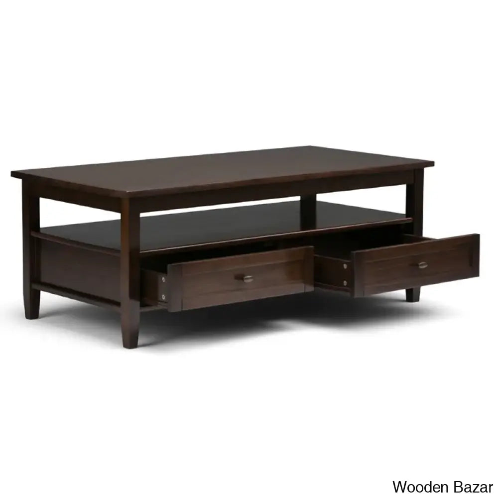 Nortonville Teak Wood Coffee And Center Table