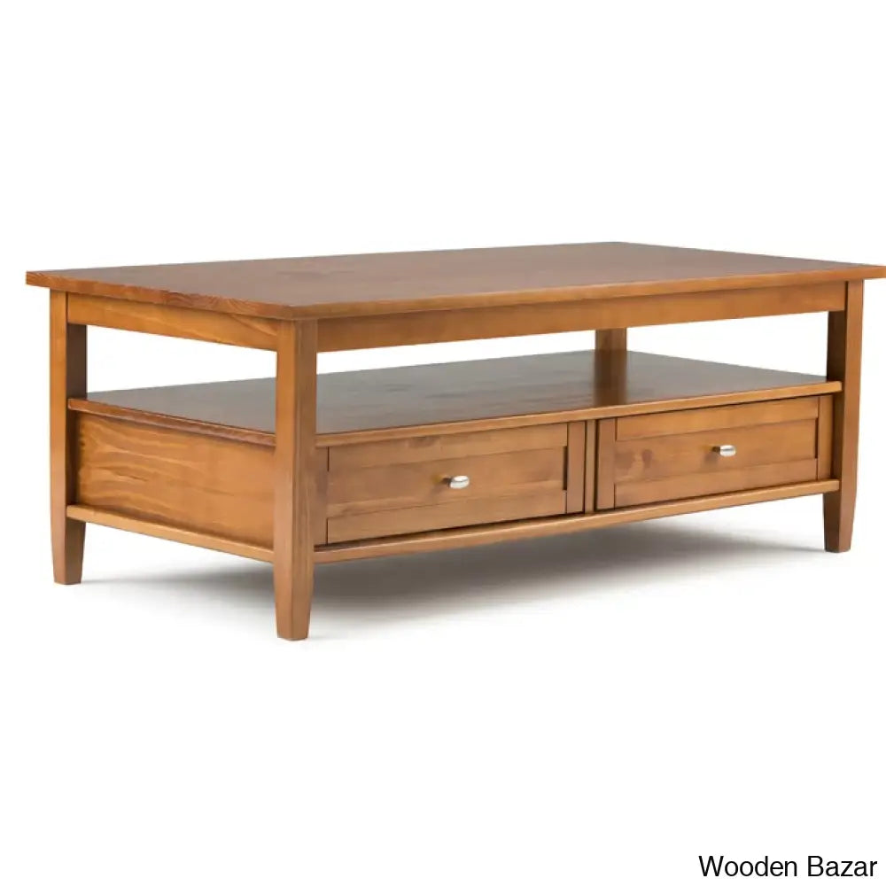 Nortonville Teak Wood Coffee And Center Table