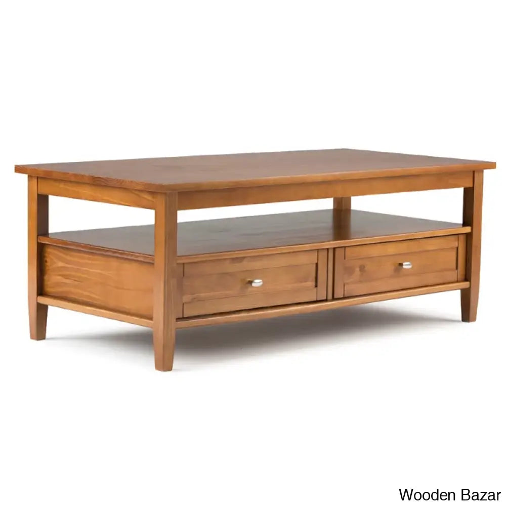 Nortonville Teak Wood Coffee And Center Table