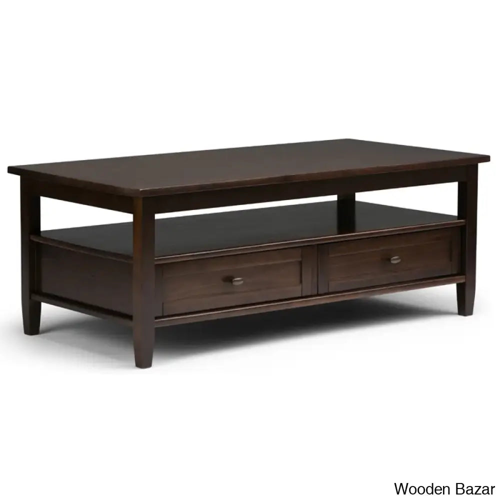 Nortonville Teak Wood Coffee And Center Table