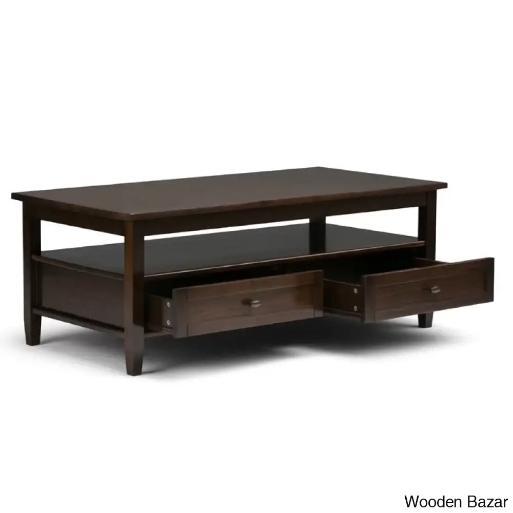 Nortonville Teak Wood Coffee And Center Table