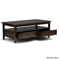 Nortonville Teak Wood Coffee And Center Table