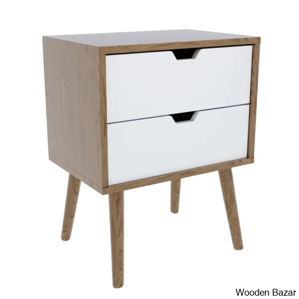 Bedside Table - Wooden Bazar