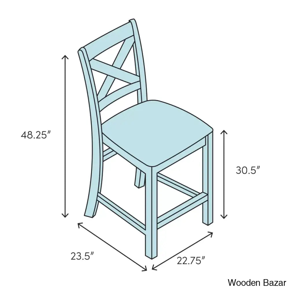 Nyon Wood Transitional Style Dining Counter And Bar Stool With Arms Woven Rattan Back Leathersoft