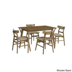 Obern Latest 4 Seater Dining Table Set - Wooden Bazar