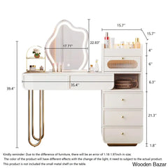 Dressing Table With Stool & Mirror-7