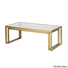 Ogradyl Glass Top Nesting Coffee And Center Table