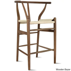 Olien Swivel Counter And Bar Height Stool Farmhouse With Y Back Light Woven Wood Kitchen Fully