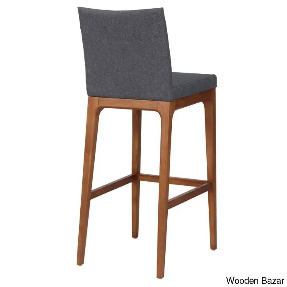 Olier Swivel Upholstered Counter And Bar Stool With Solid Wood Frame (Set Of 2)