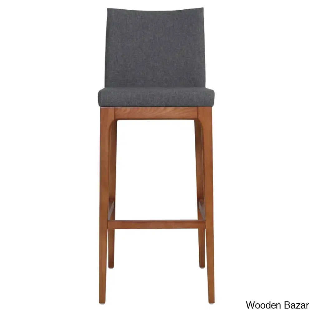 Olier Swivel Upholstered Counter And Bar Stool With Solid Wood Frame (Set Of 2)