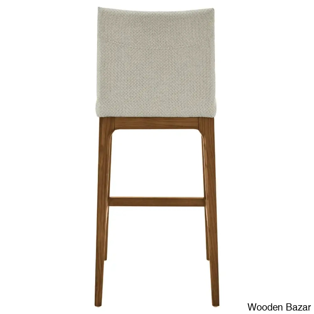 Olier Swivel Upholstered Counter And Bar Stool With Solid Wood Frame (Set Of 2)