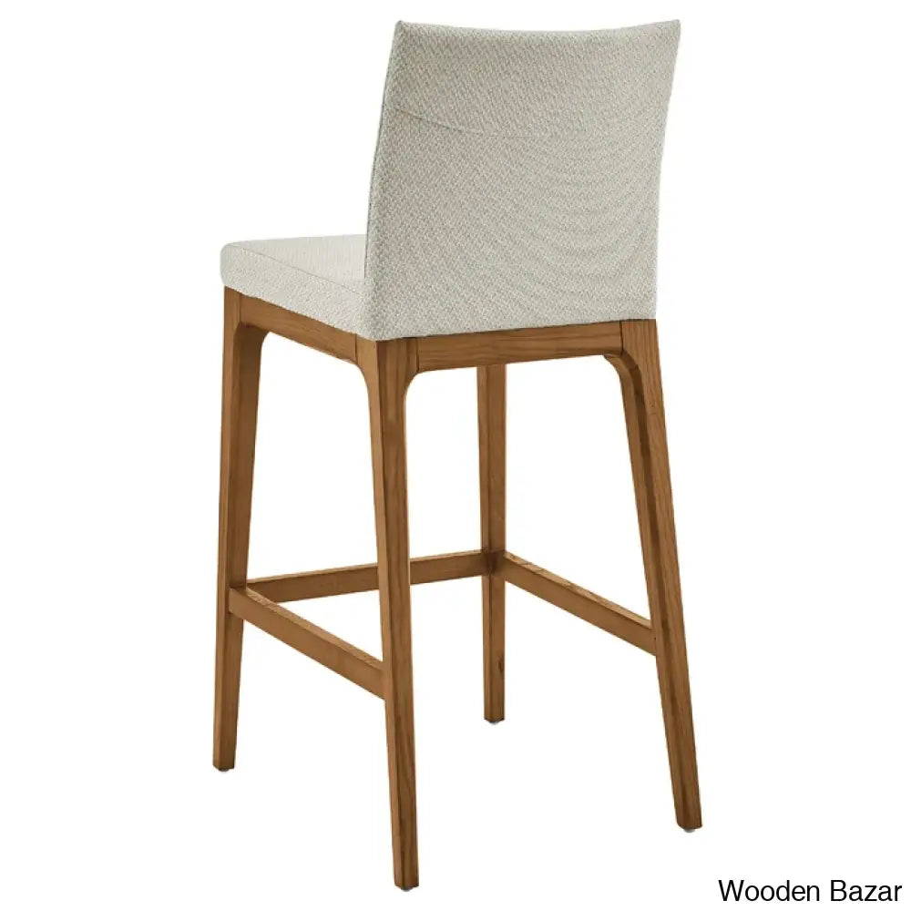 Olier Swivel Upholstered Counter And Bar Stool With Solid Wood Frame (Set Of 2)