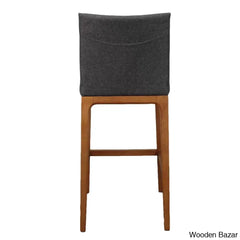 Olier Swivel Upholstered Counter And Bar Stool With Solid Wood Frame (Set Of 2)