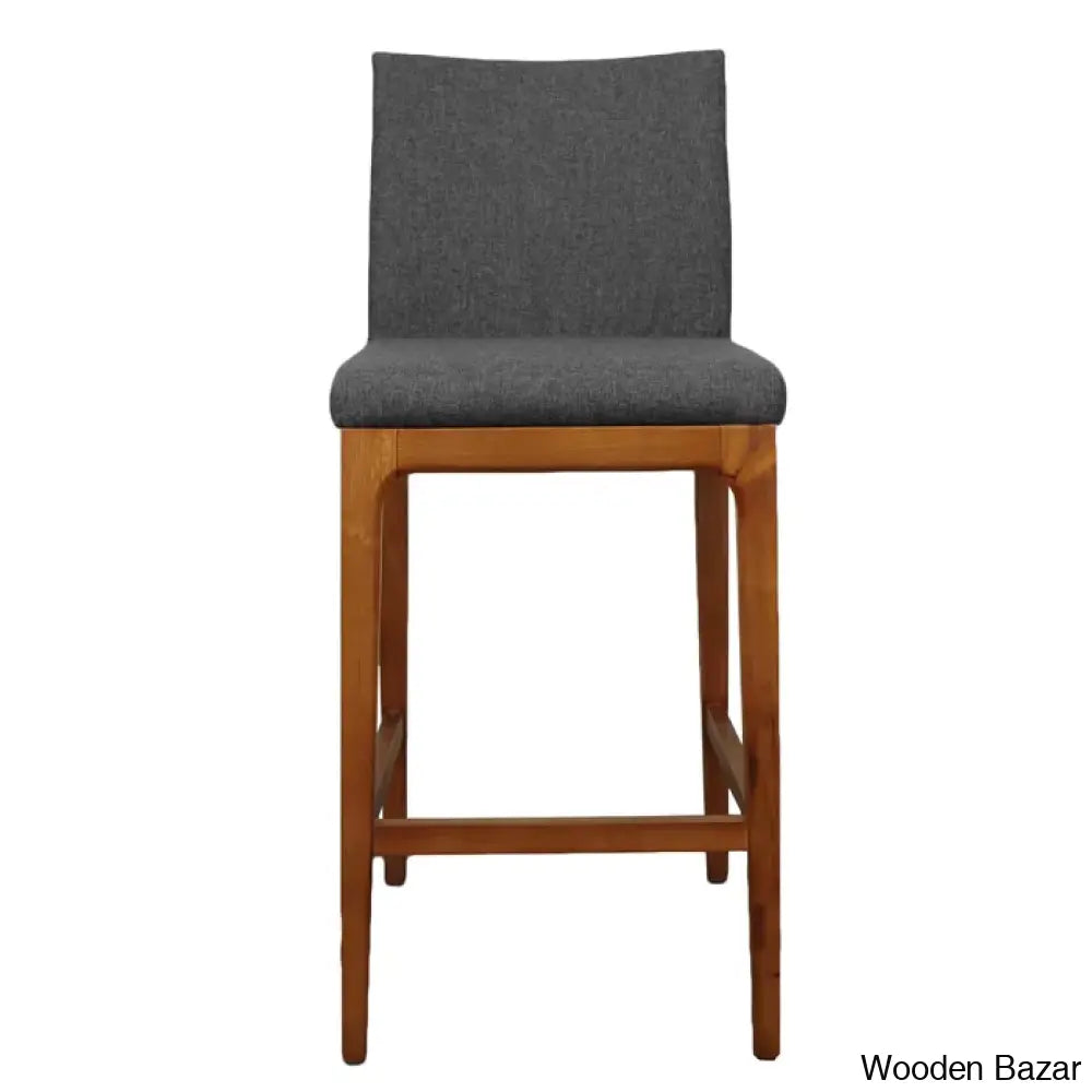 Olier Swivel Upholstered Counter And Bar Stool With Solid Wood Frame (Set Of 2)