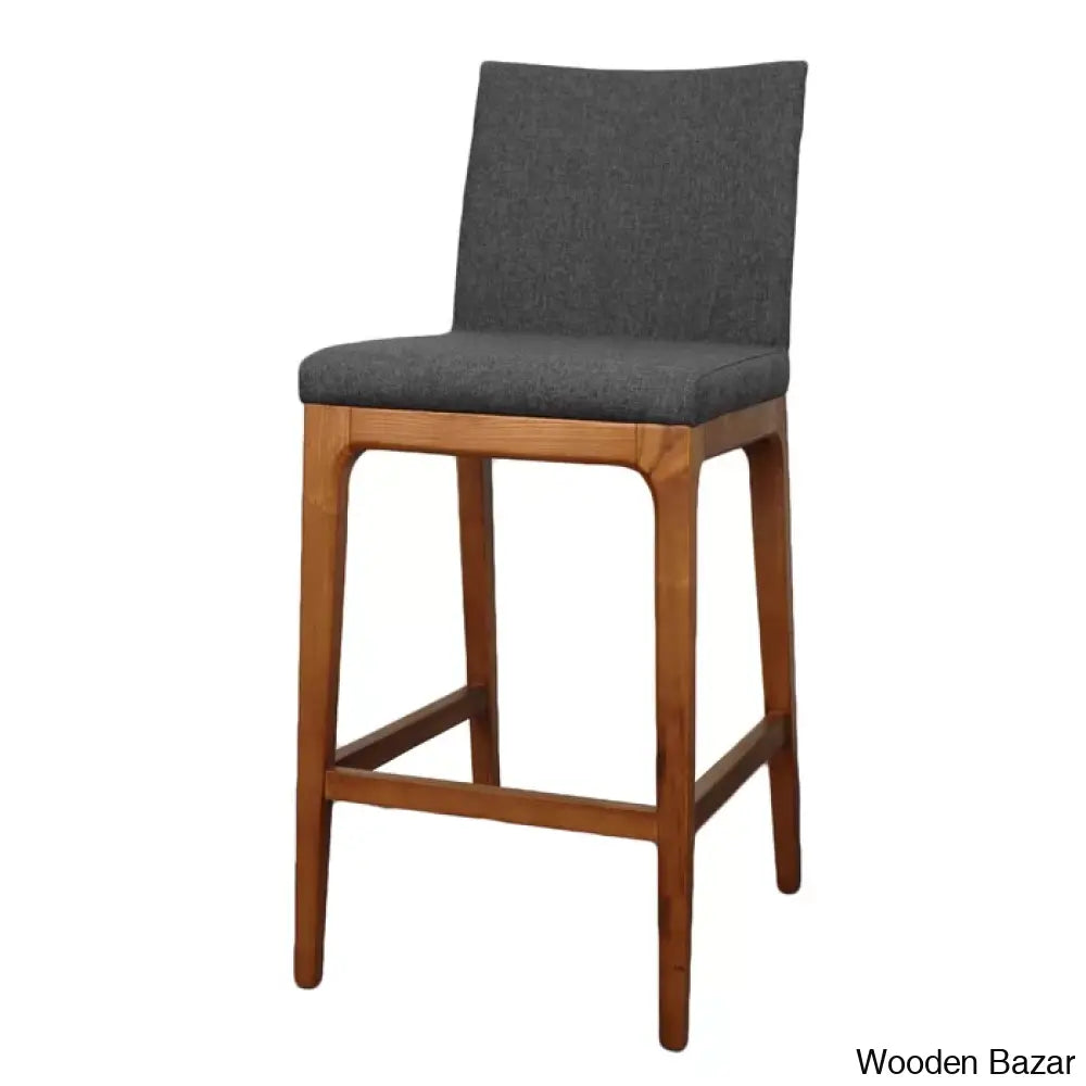 Olier Swivel Upholstered Counter And Bar Stool With Solid Wood Frame (Set Of 2)