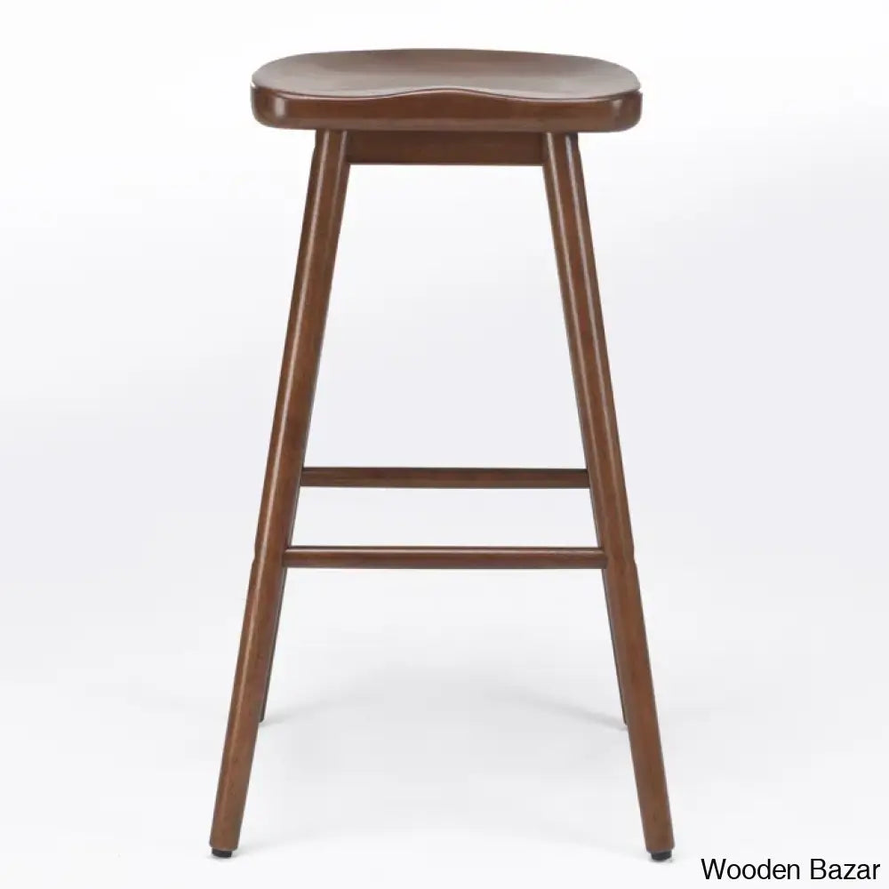 Olive Swivel Solid Wood Counter And Bar Stool (Set Of 2)