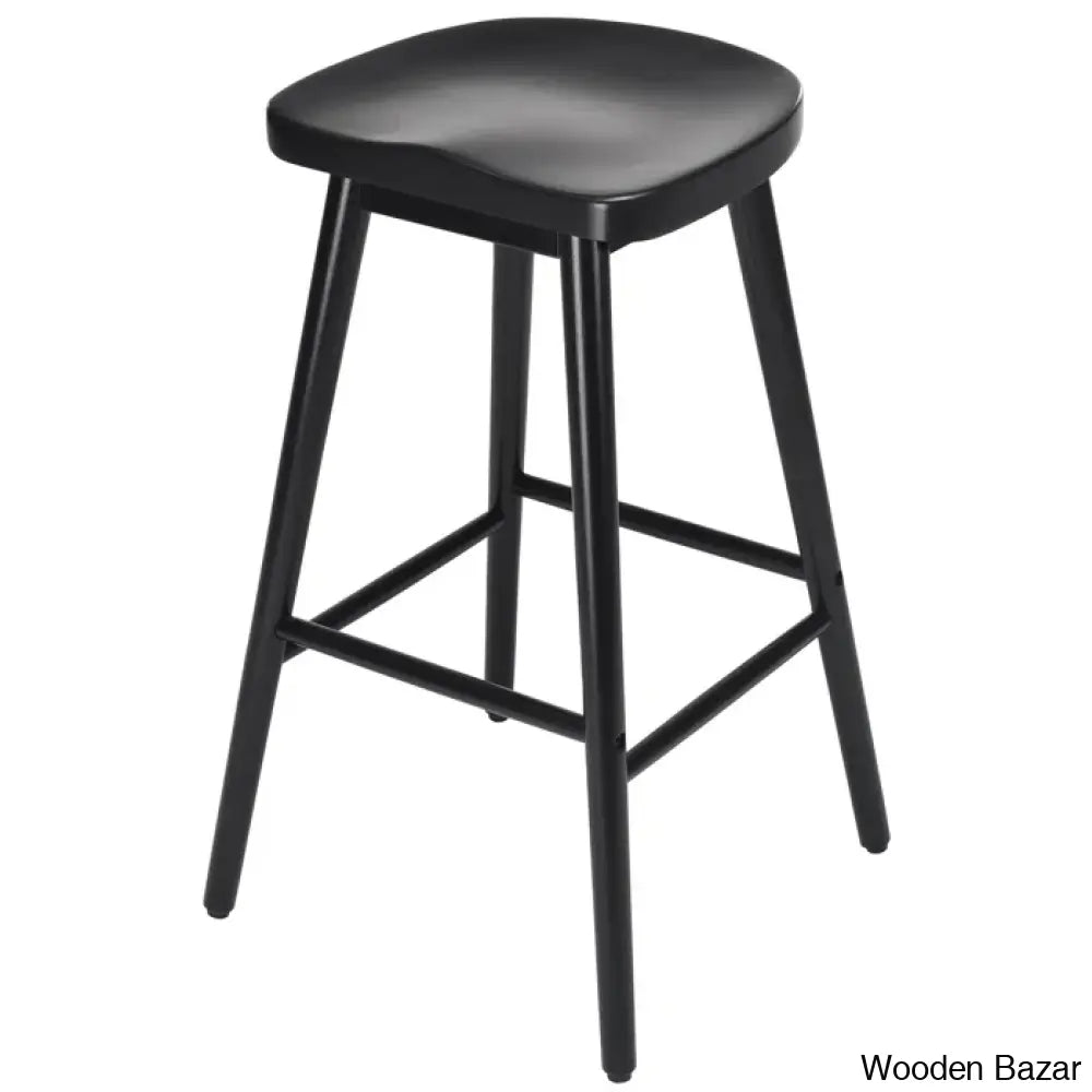 Olive Swivel Solid Wood Counter And Bar Stool (Set Of 2)