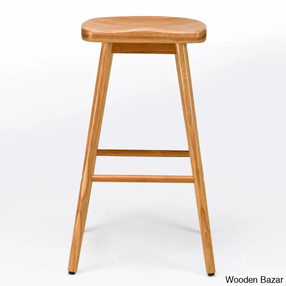 Olive Swivel Solid Wood Counter And Bar Stool (Set Of 2)