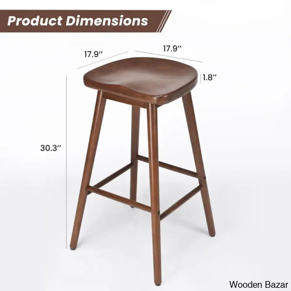 Olive Swivel Solid Wood Counter And Bar Stool (Set Of 2)