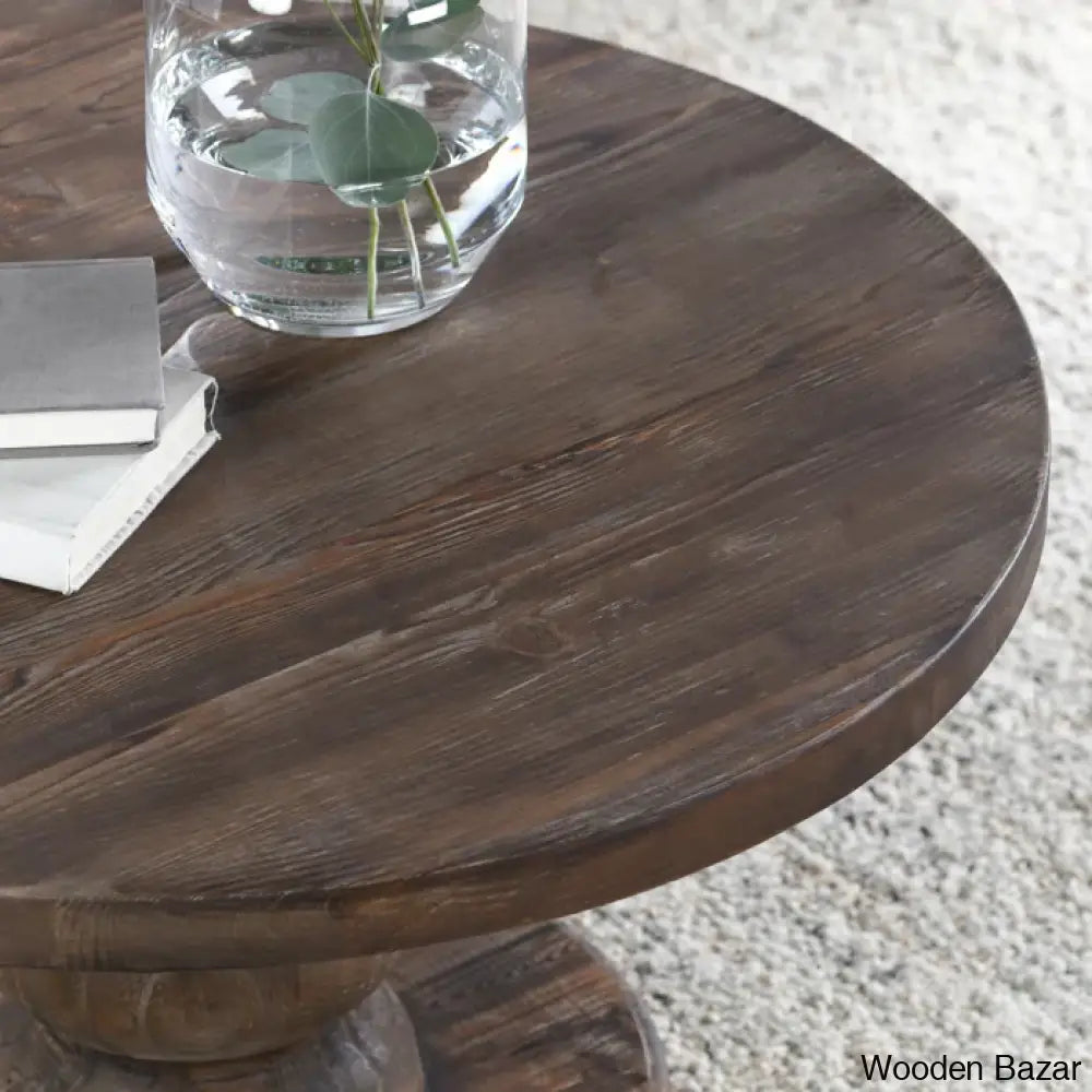 Organza Solid Wood Coffee And Center Table